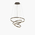 Suspension LED Moderne à Anneaux Circulaires