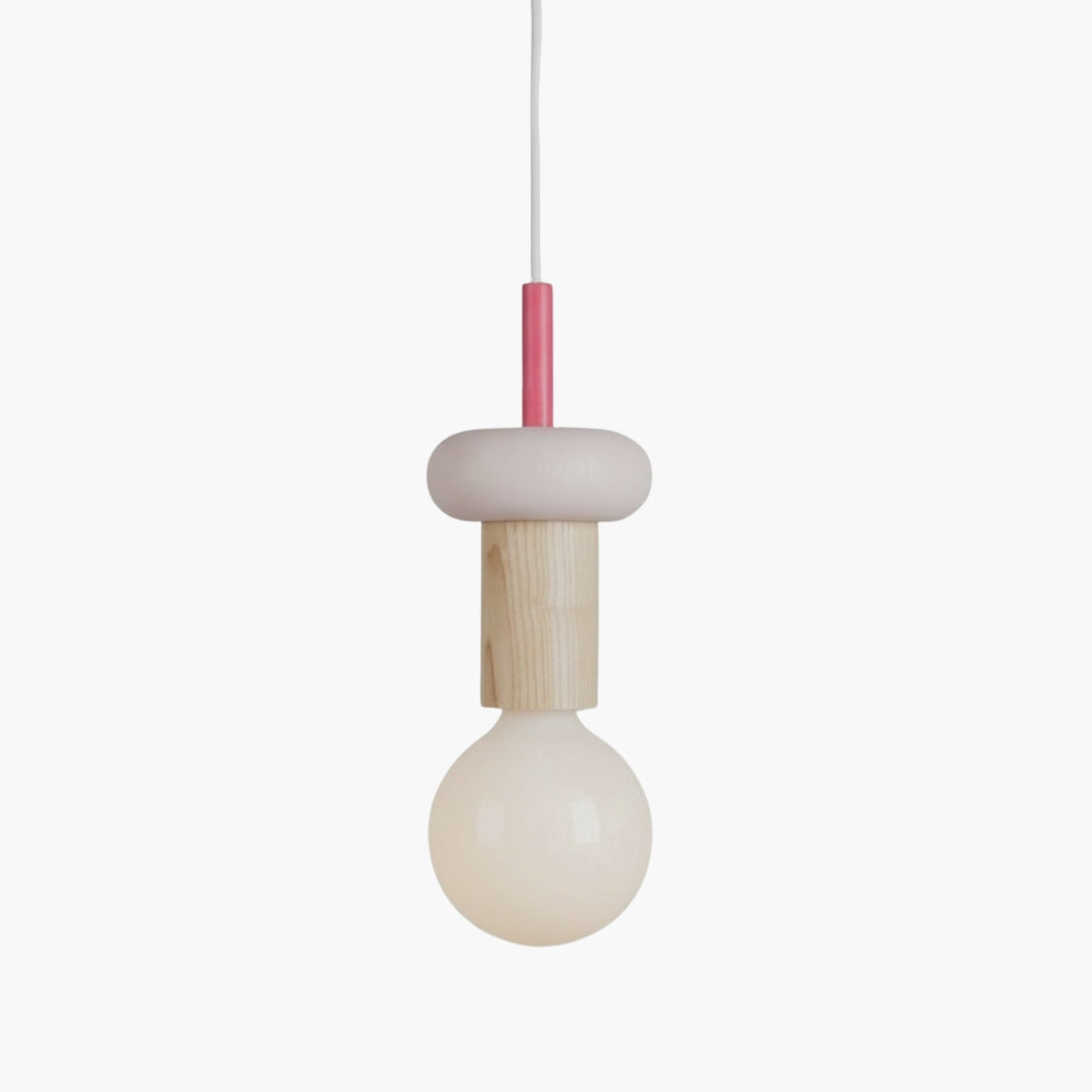Suspension LED Nordique en Bois Élégant