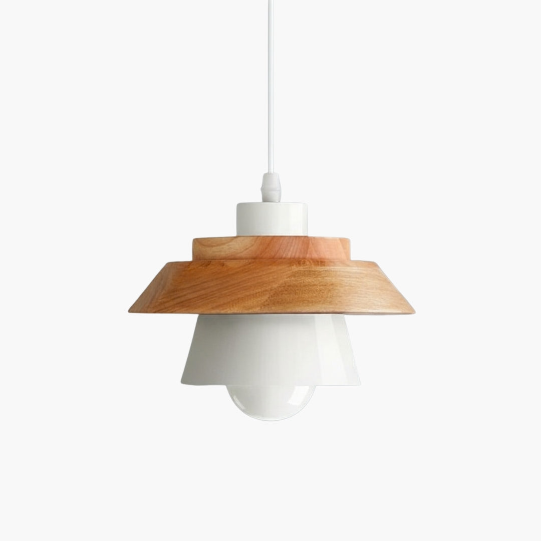 Suspension Métal Coloré et Bois Style Nordic