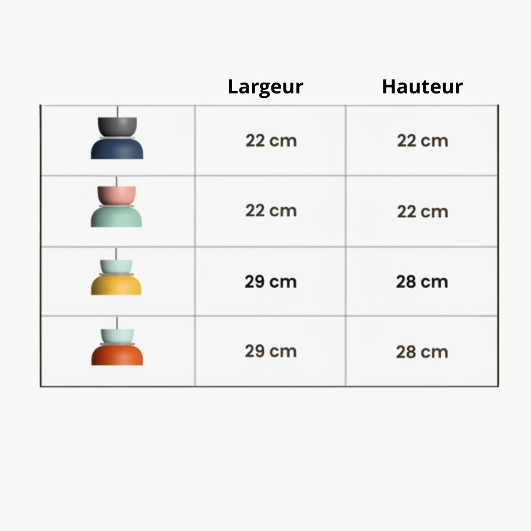 Suspension Colorée aux Formes Ludiques Design