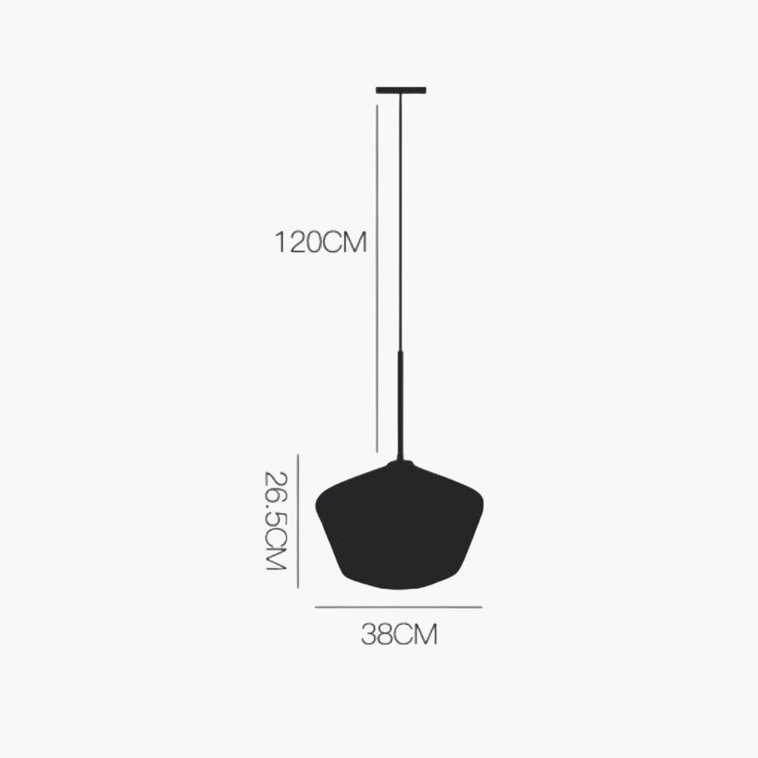 Suspension LED Métal et Verre Design Moderne Élégant