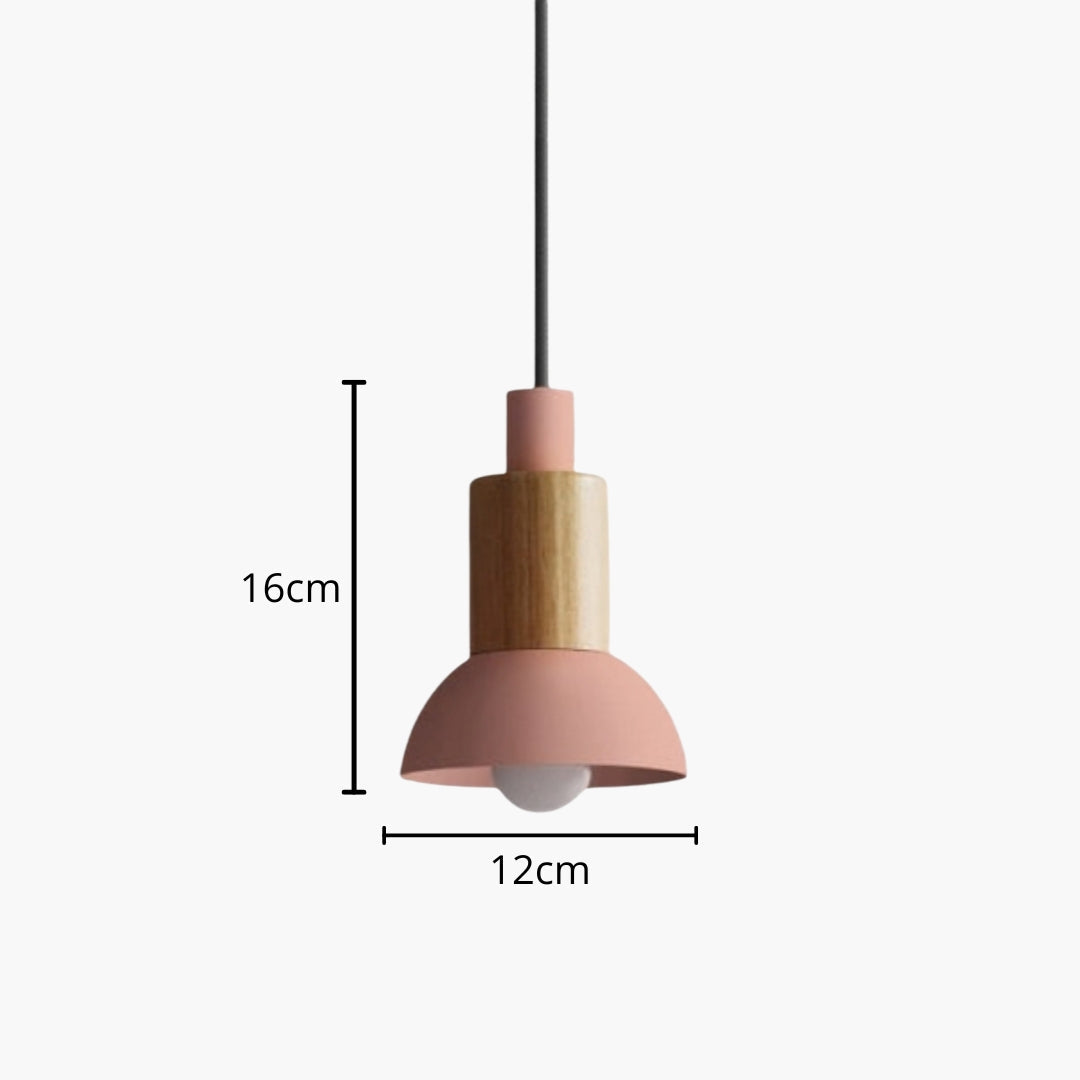 Suspension design en bois et métal de différentes formes Window