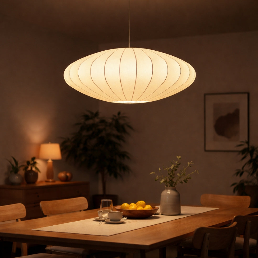 Suspension moderne en papier style japonais Silk