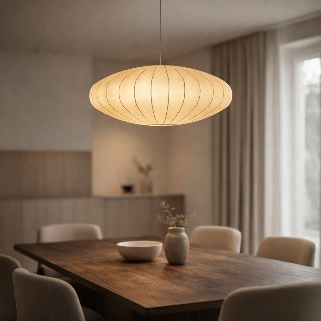 Suspension moderne en papier style japonais Silk