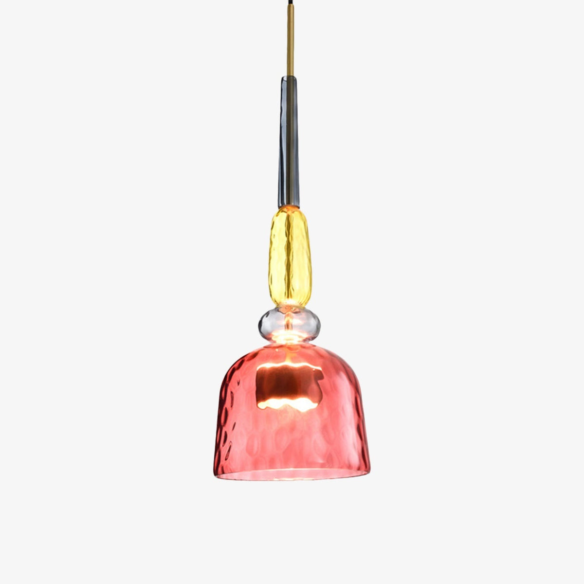 Suspension LED en Verre Coloré Design Moderne