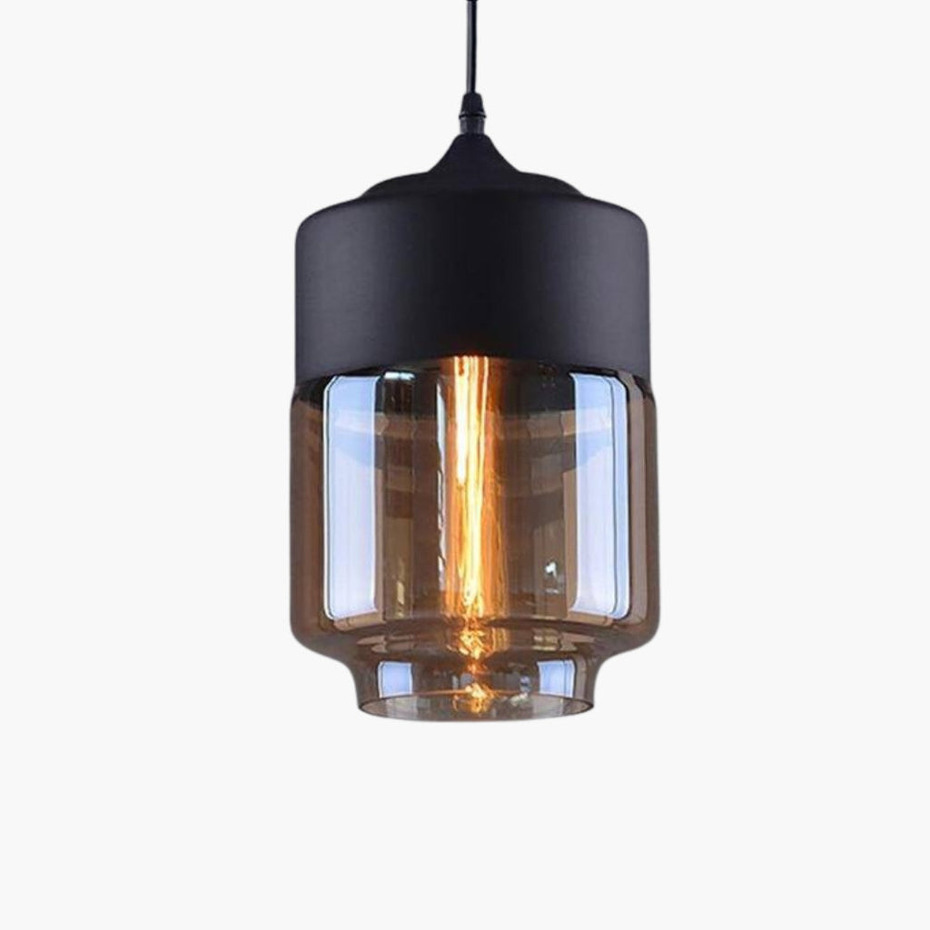 Suspension moderne design en verre et métal Loft