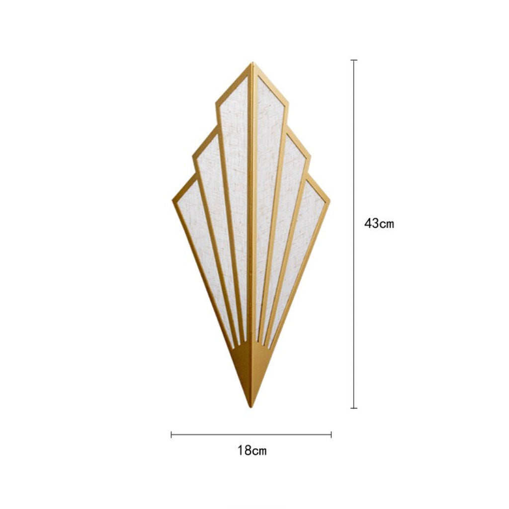 Applique Murale LED Triangulaire en Métal Coloré Design Moderne