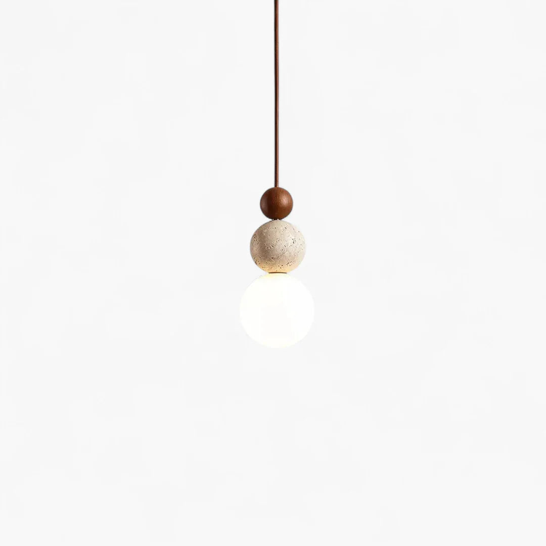 Suspension Boule en Travertin