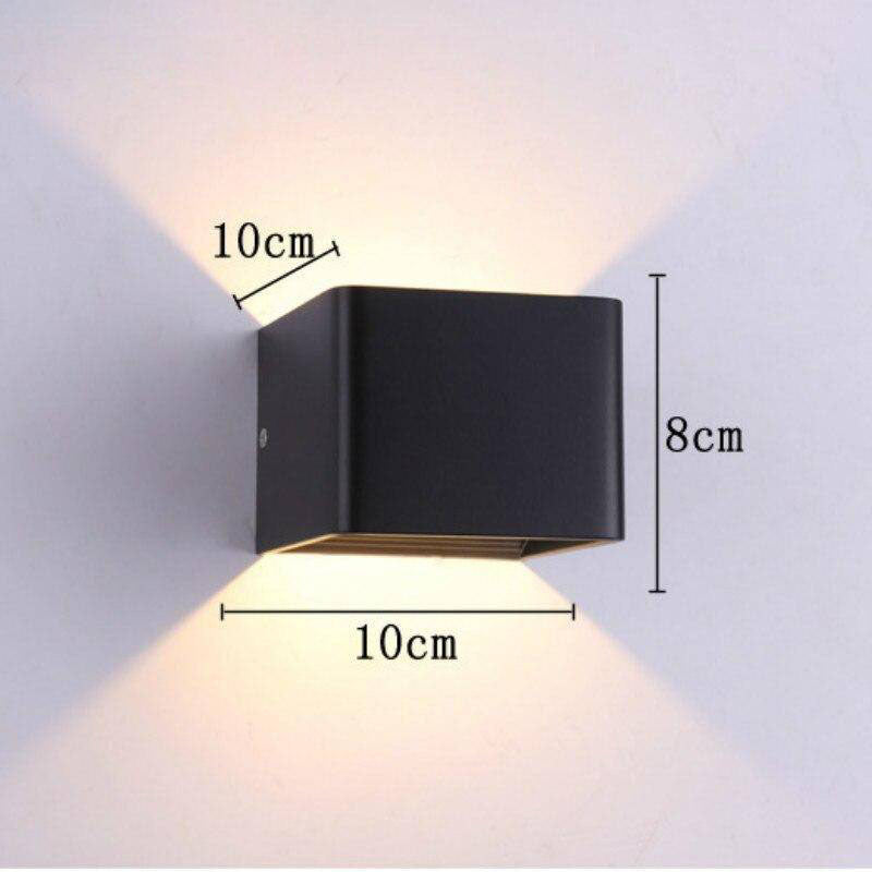 Applique Murale LED Moderne Cube en Métal Coloré