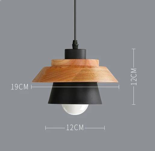 Suspension Métal Coloré et Bois Style Nordic