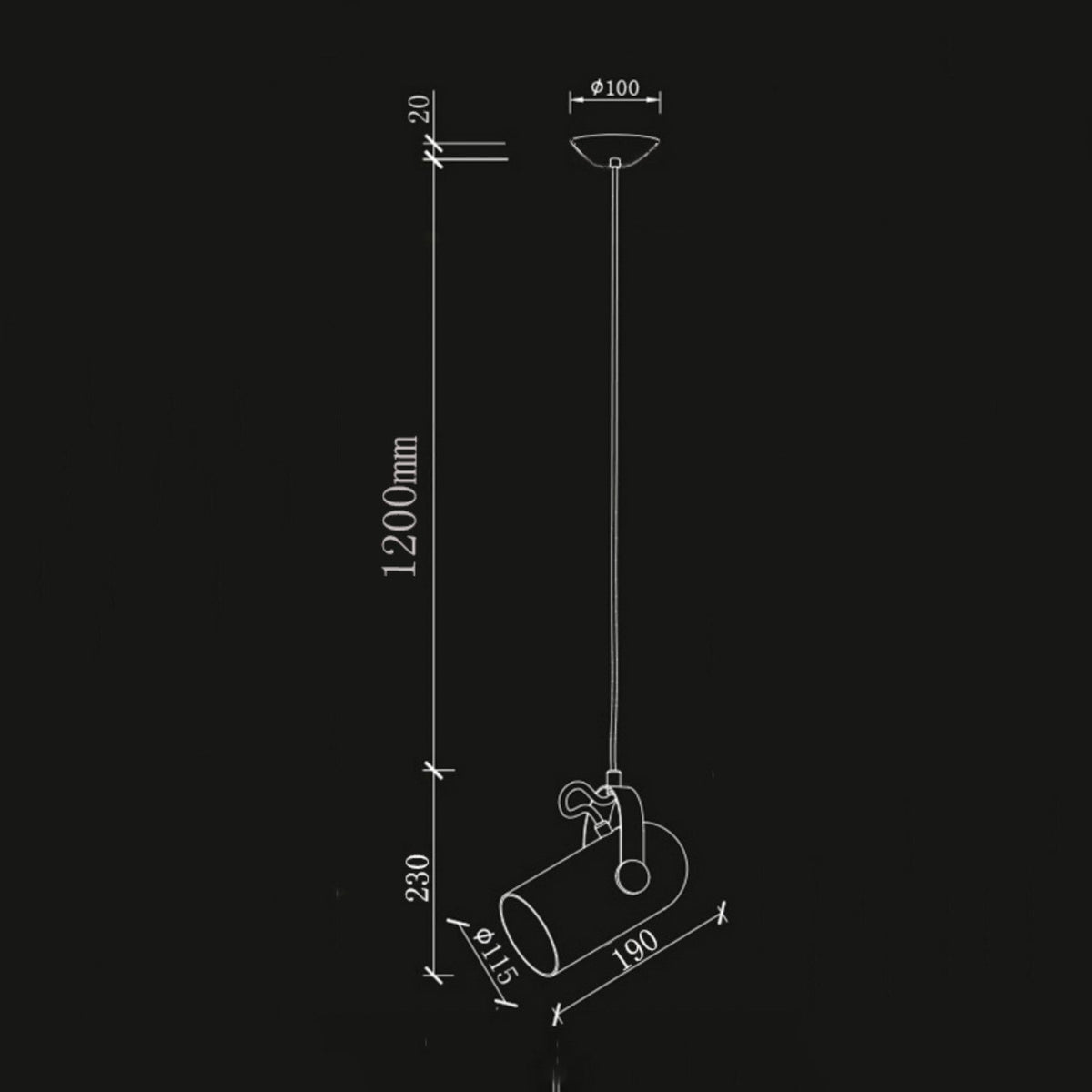 Suspension Spot en Aluminium Coloré Design Moderne